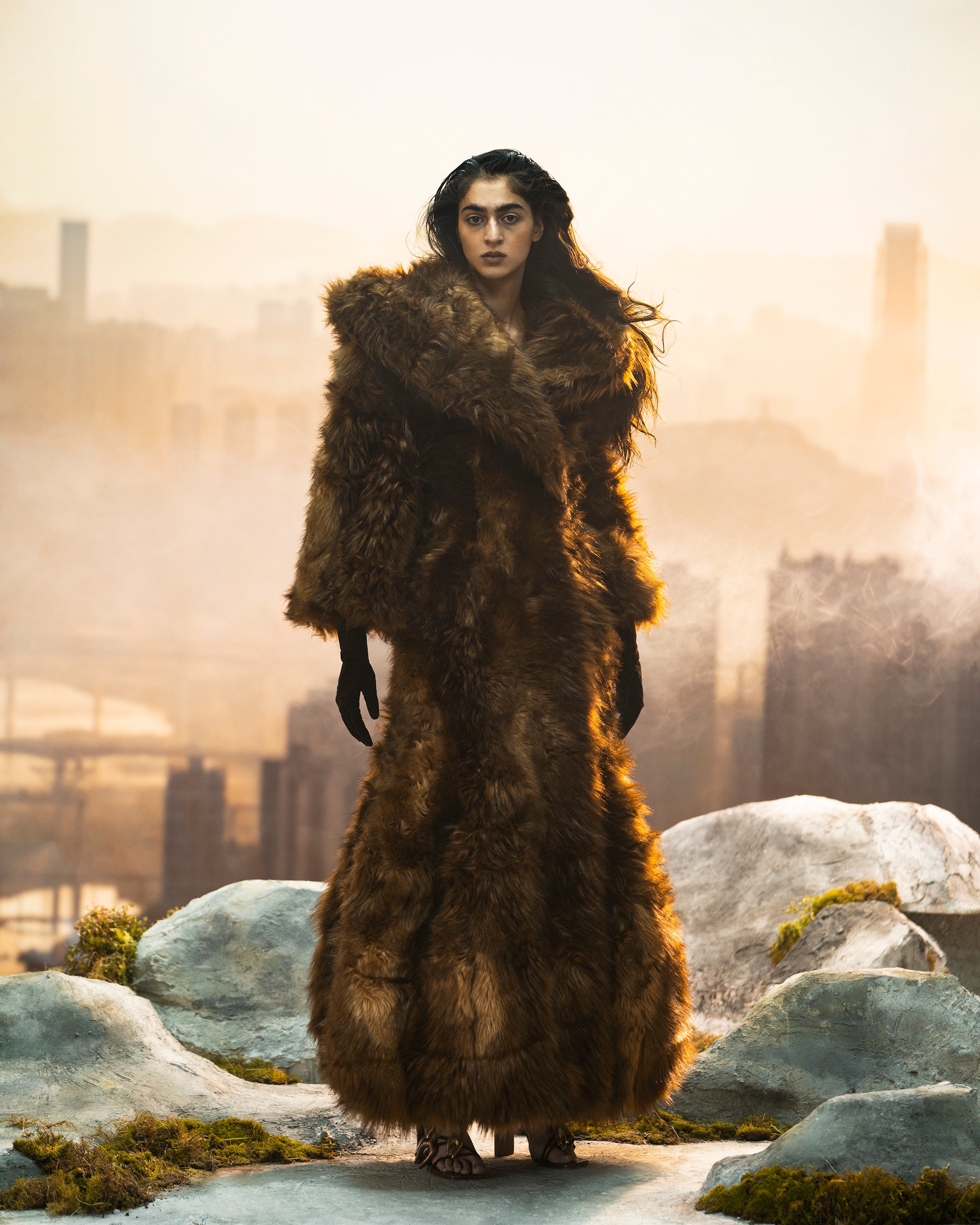 Long Faux Fur Coat