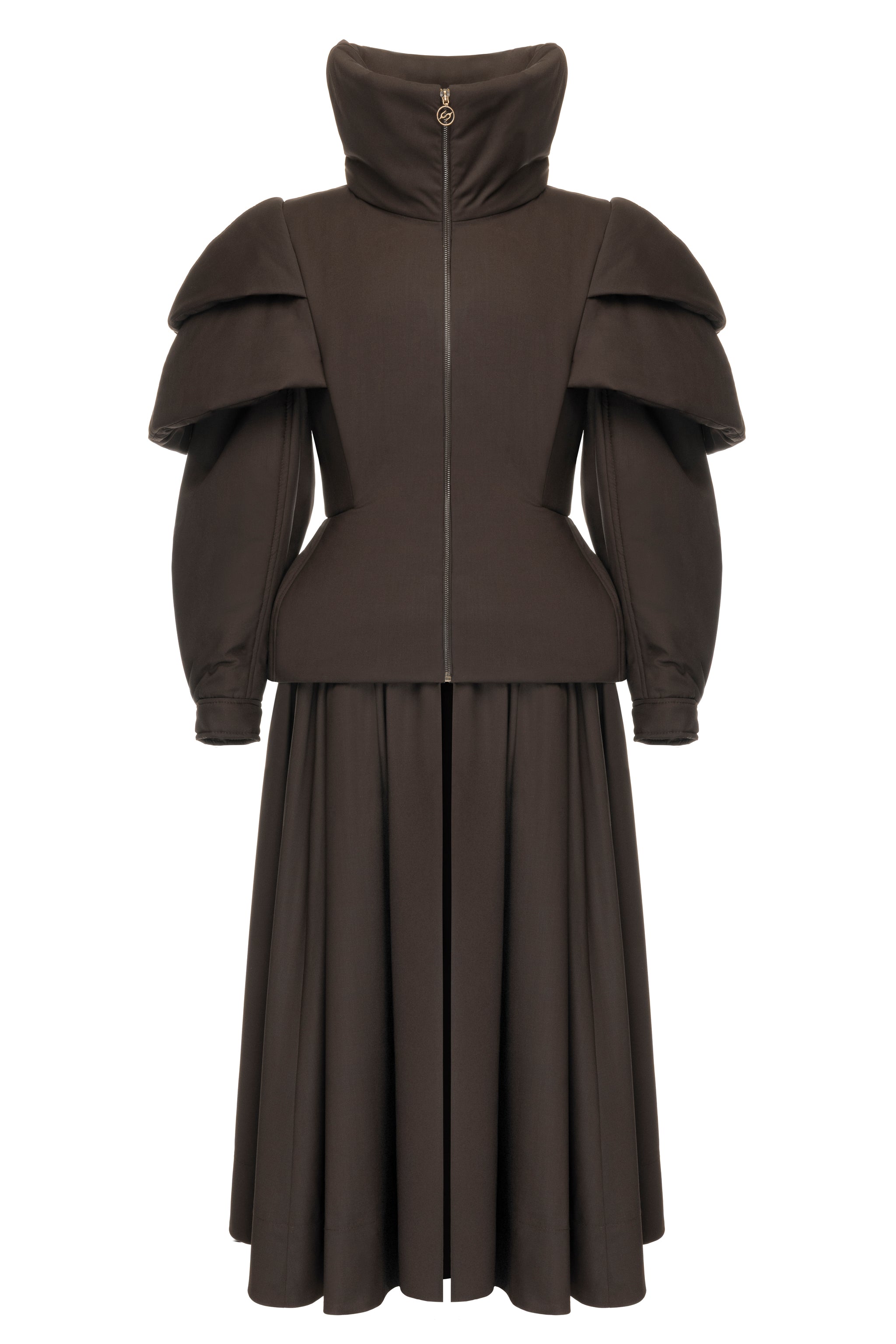 Water-repellent Wool Coat