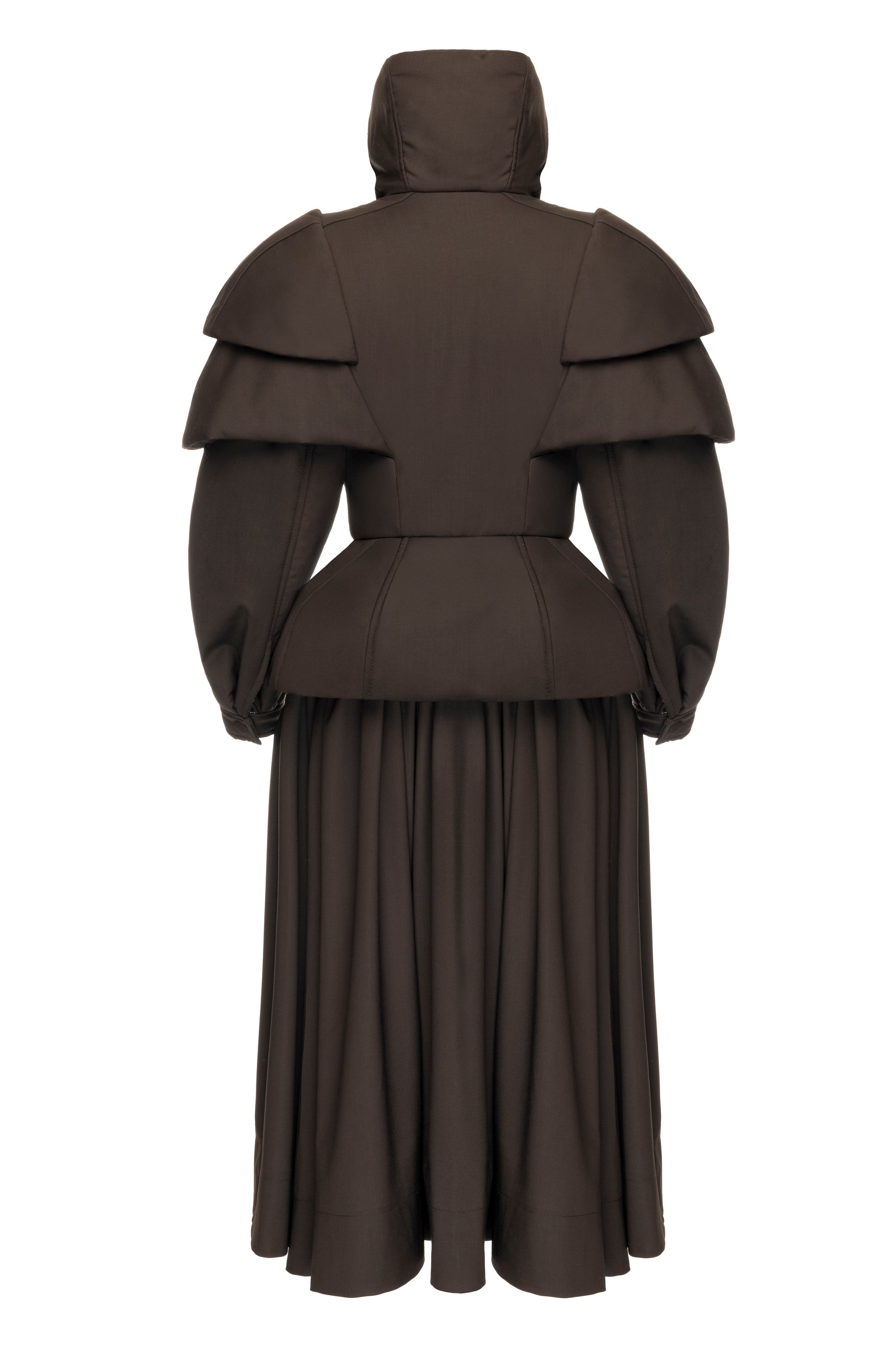 Water-repellent Wool Coat