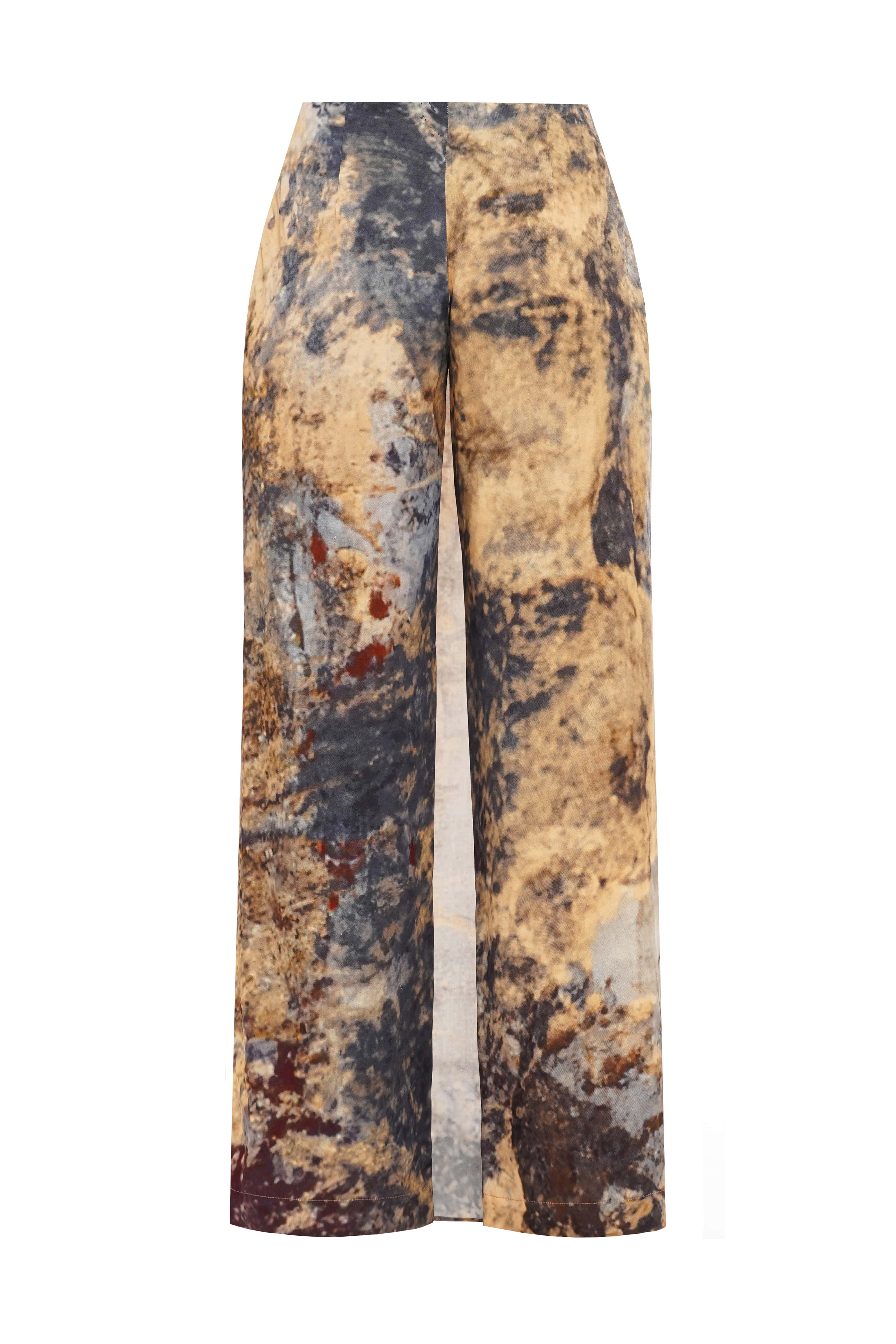 SS24 Robola low-rise overskirt wide leg trousers