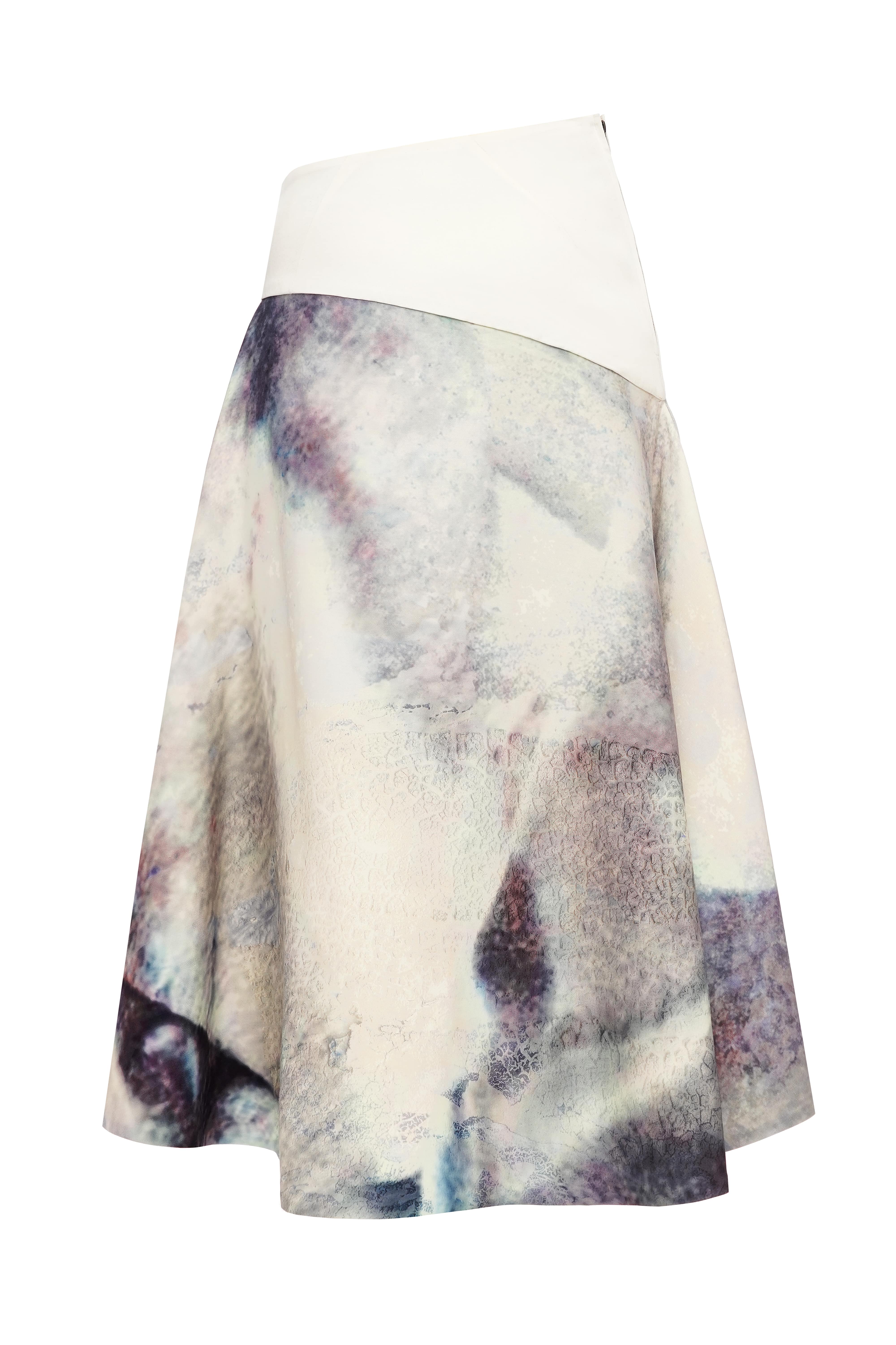 SS24 Gamay midi asymmetric skirt