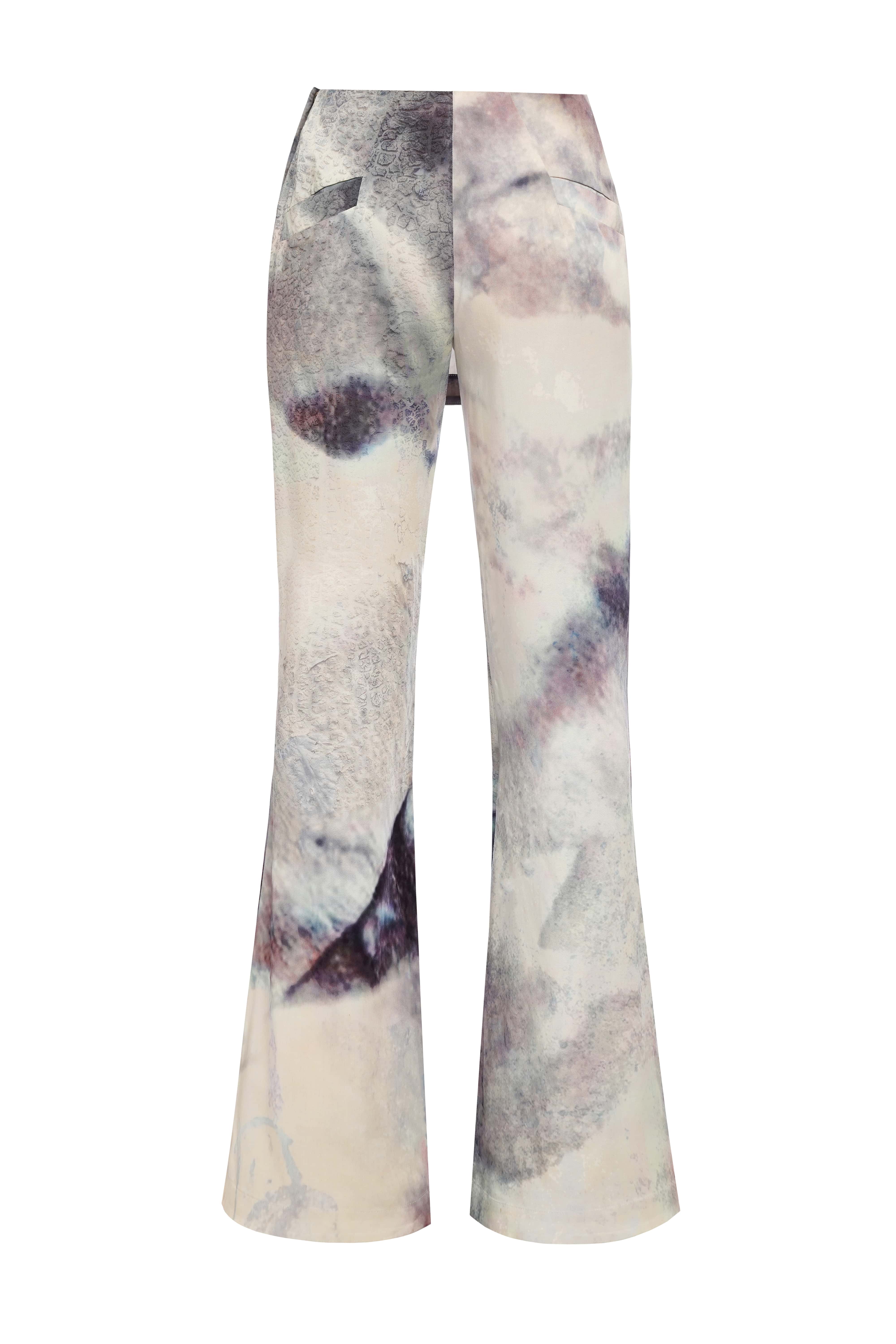 SS24 Gamay over-skirt flared pants