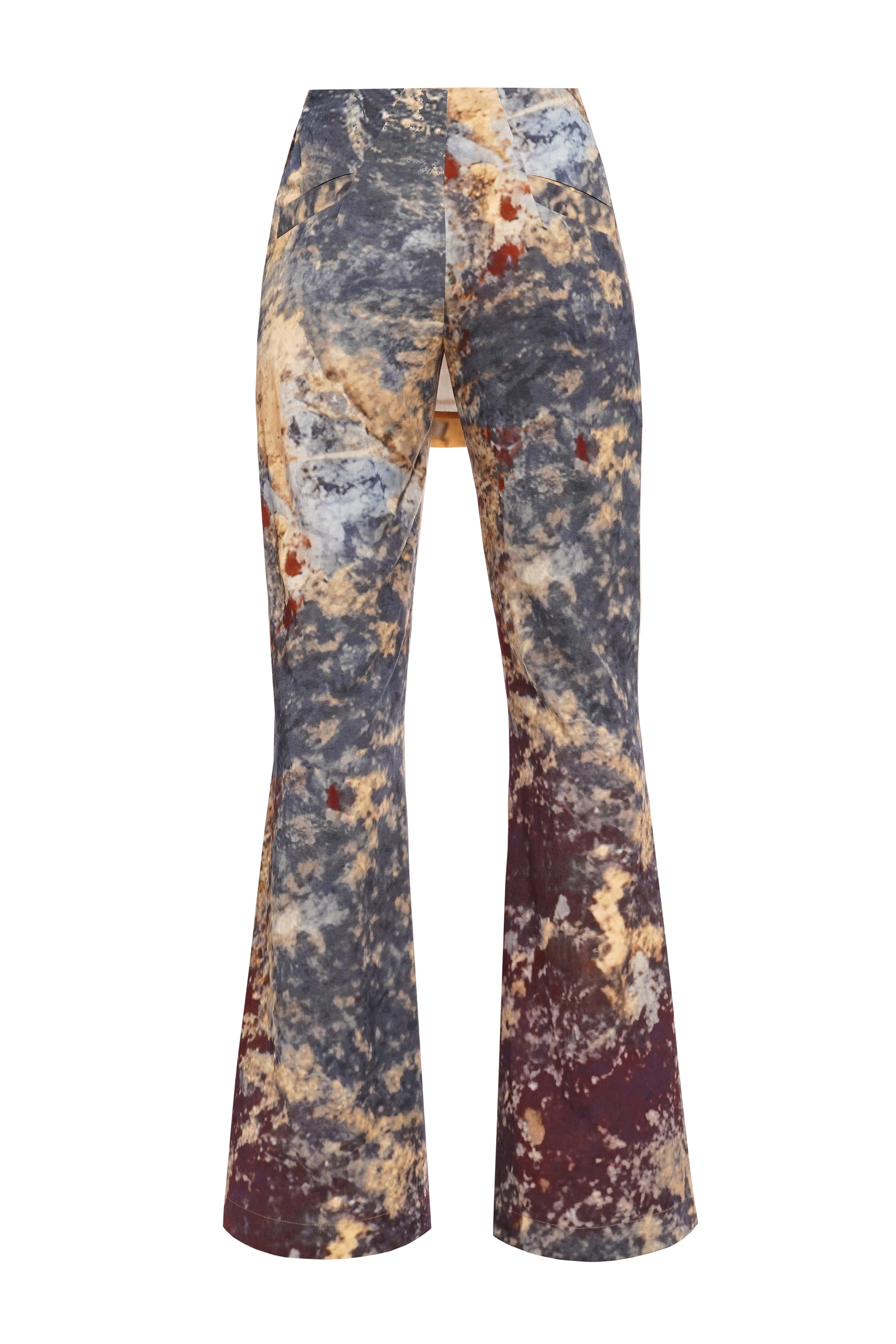 SS24 Robola over-skirt flared pants