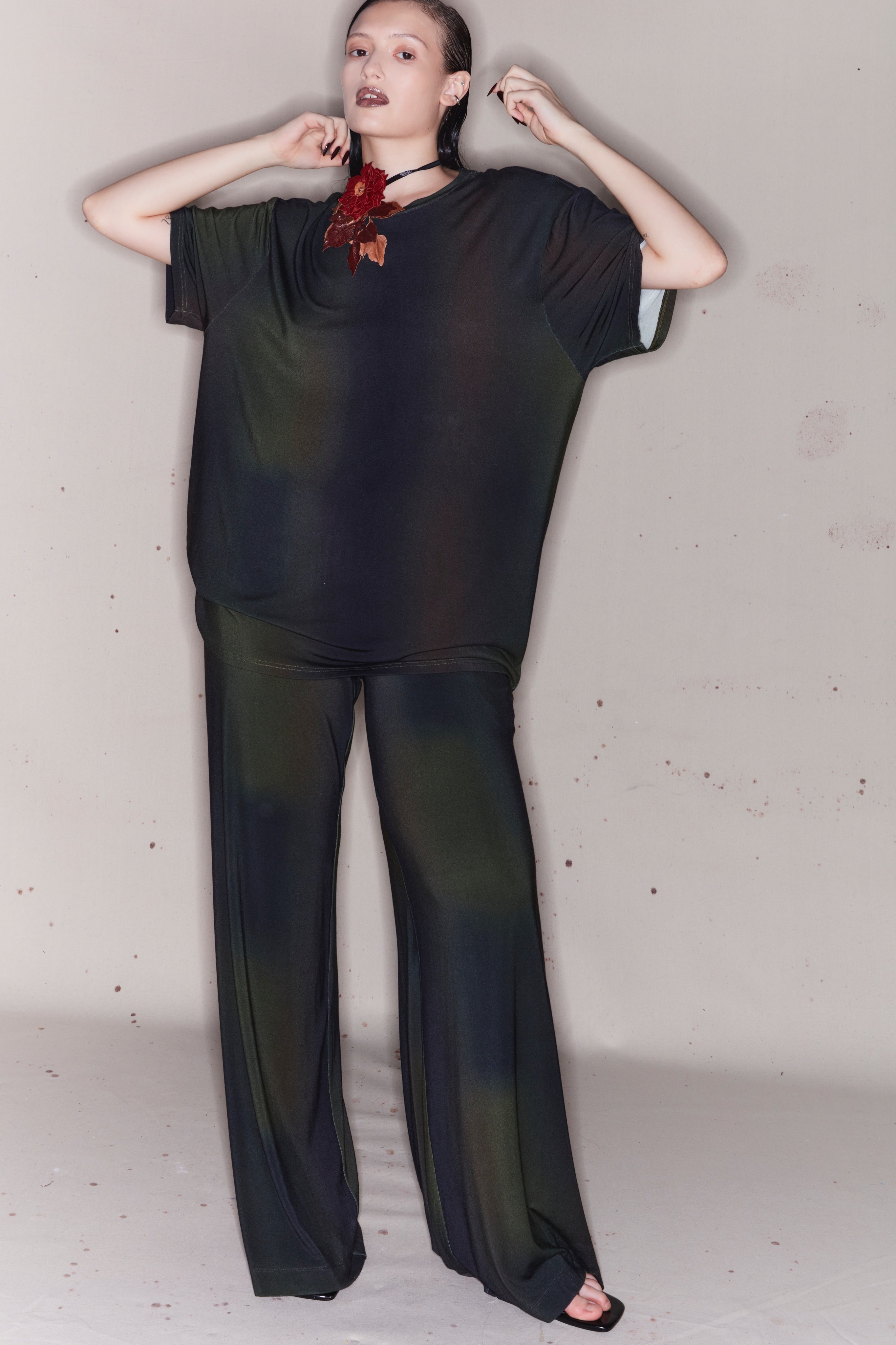 Muted Green Wash Lounge Pants