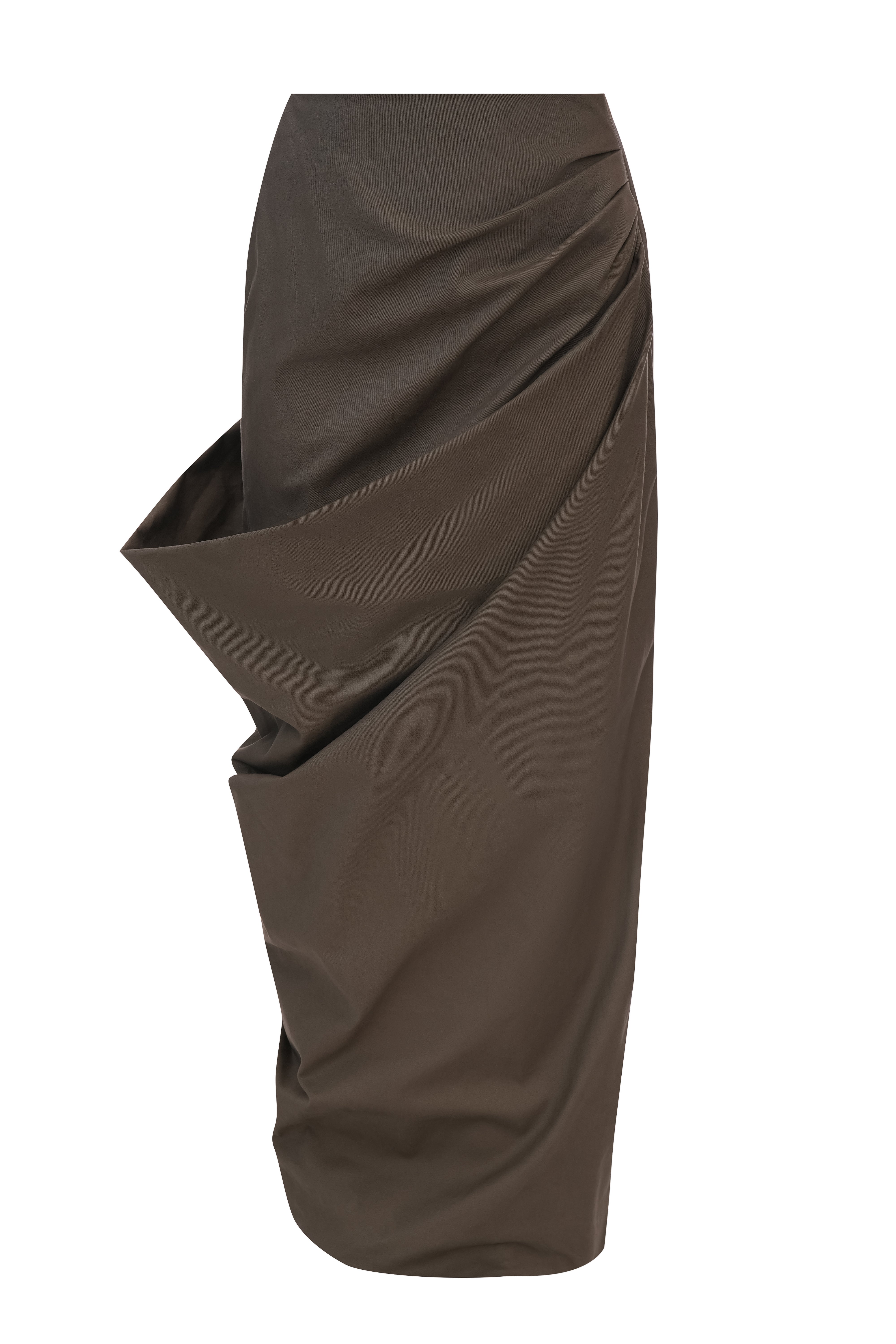 Draped Maxi Skirt