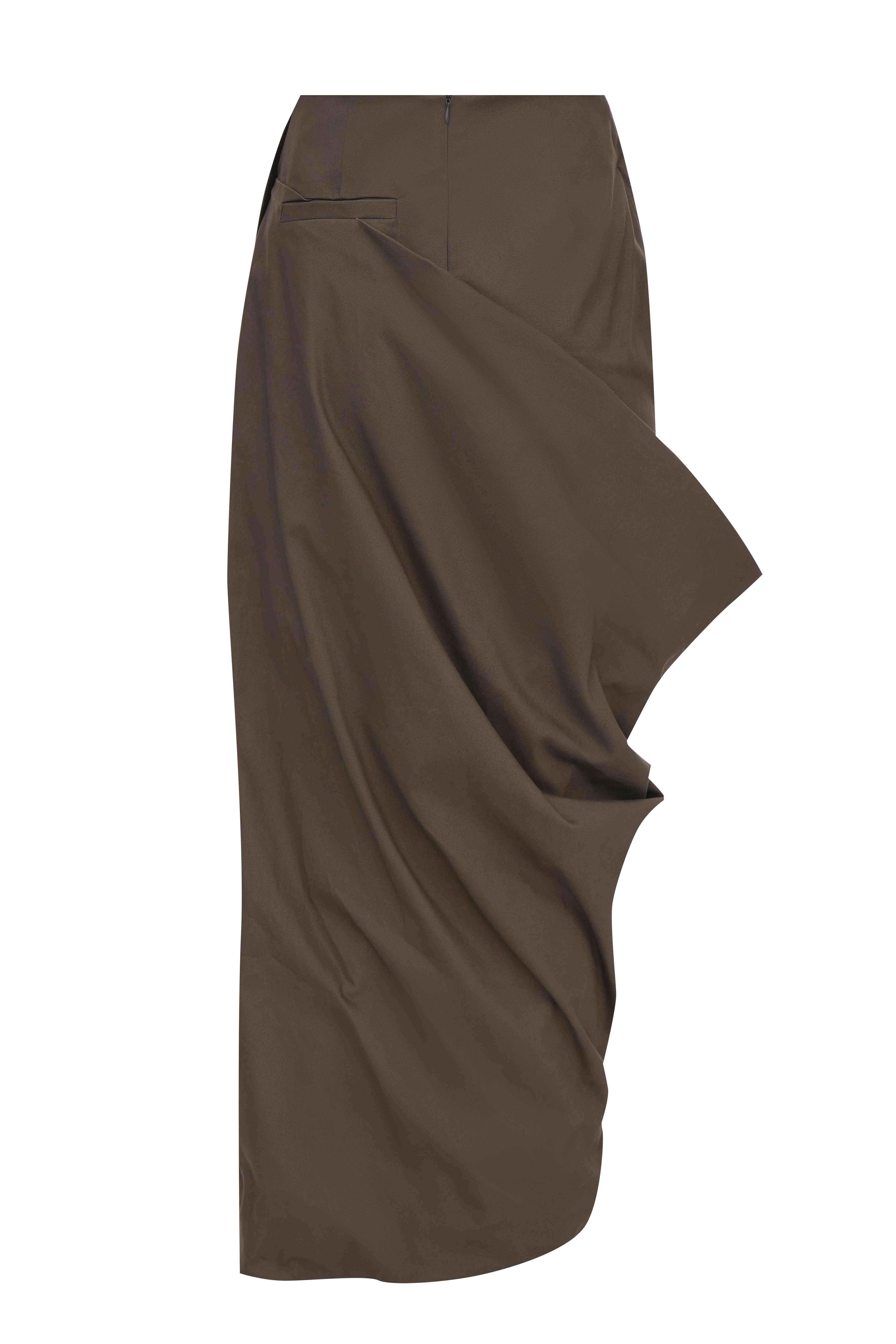 Draped Maxi Skirt