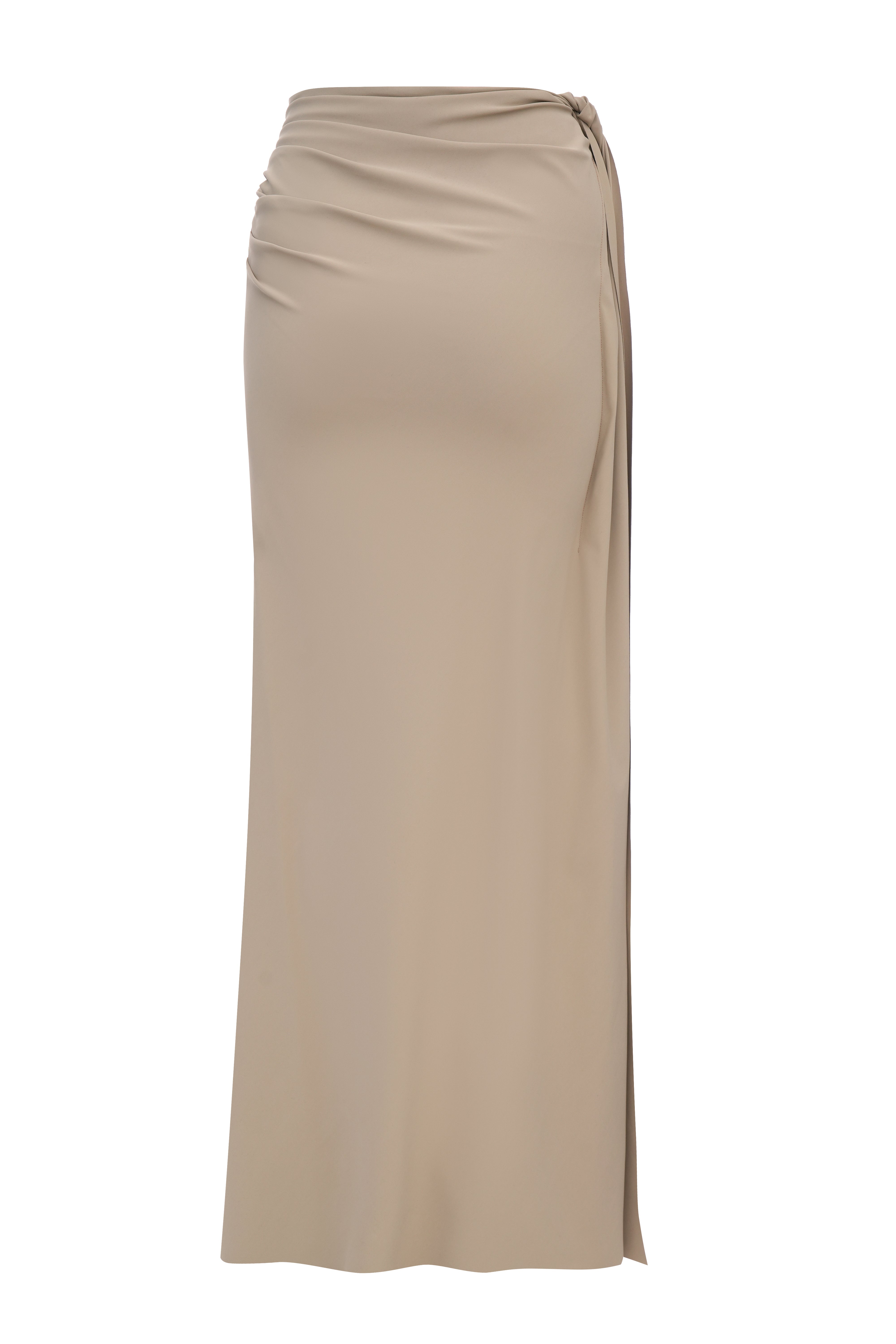 Draped Maxi Skirt