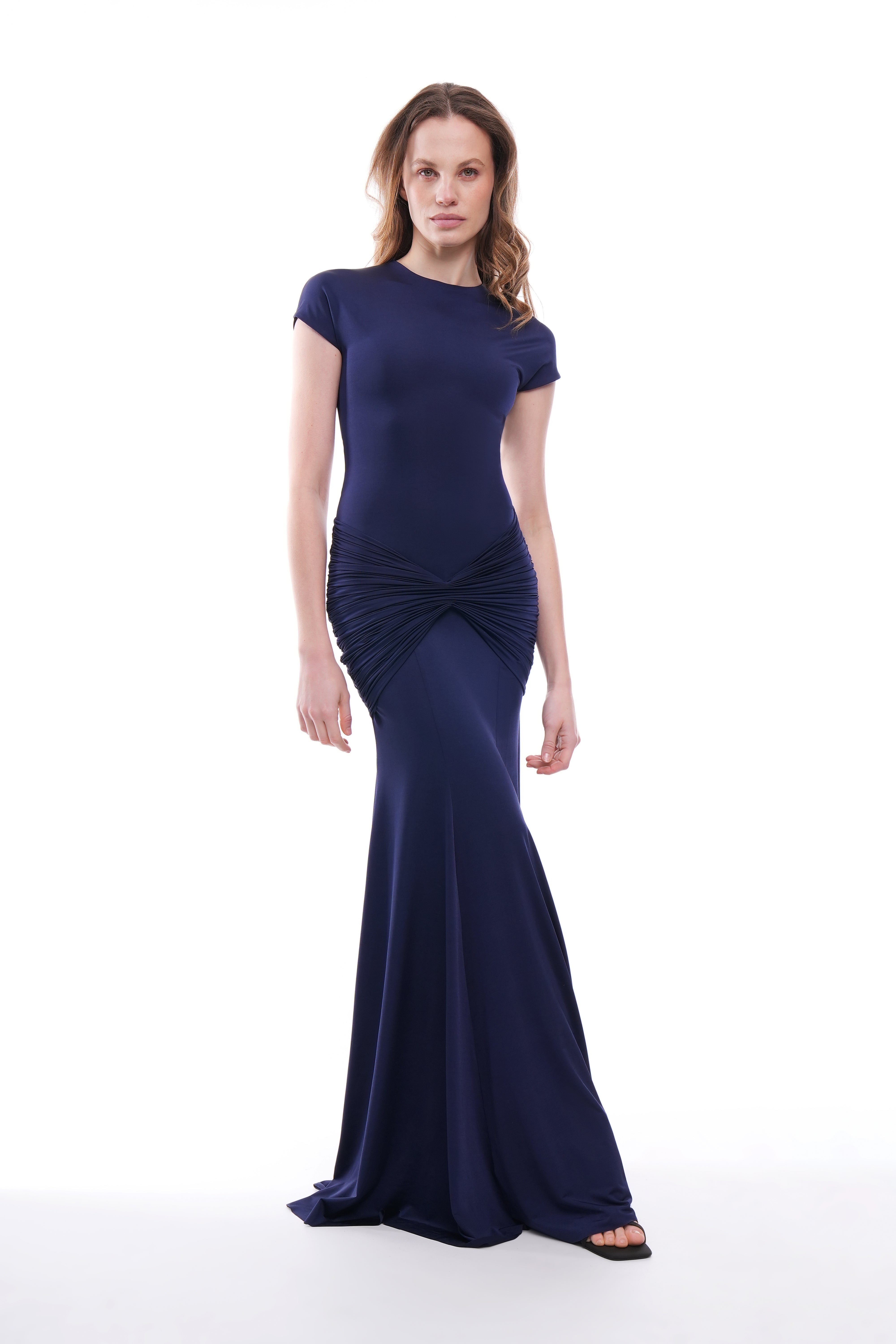 Asymmetric Draping Dress