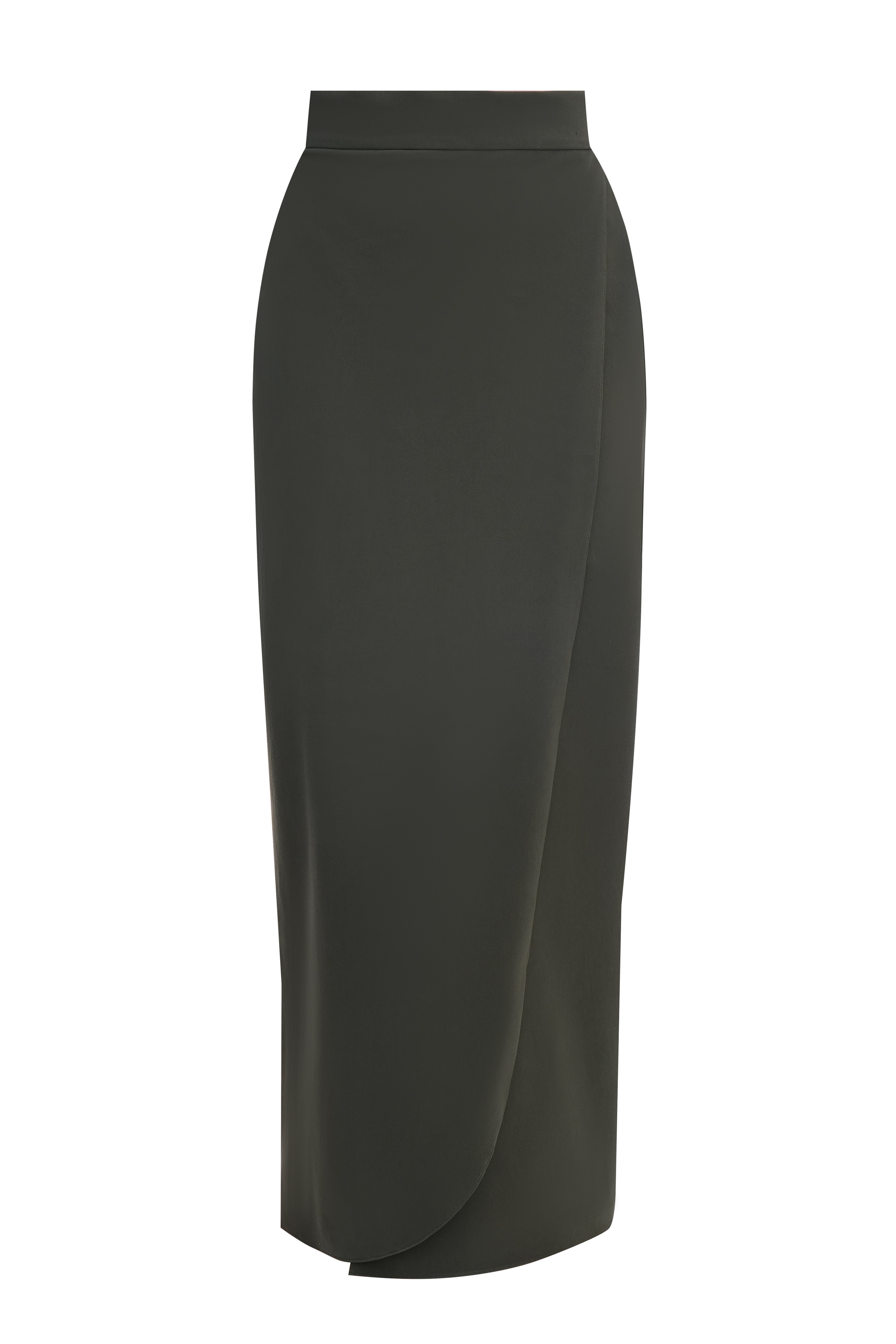 High-waist Wrap Maxi Skirt
