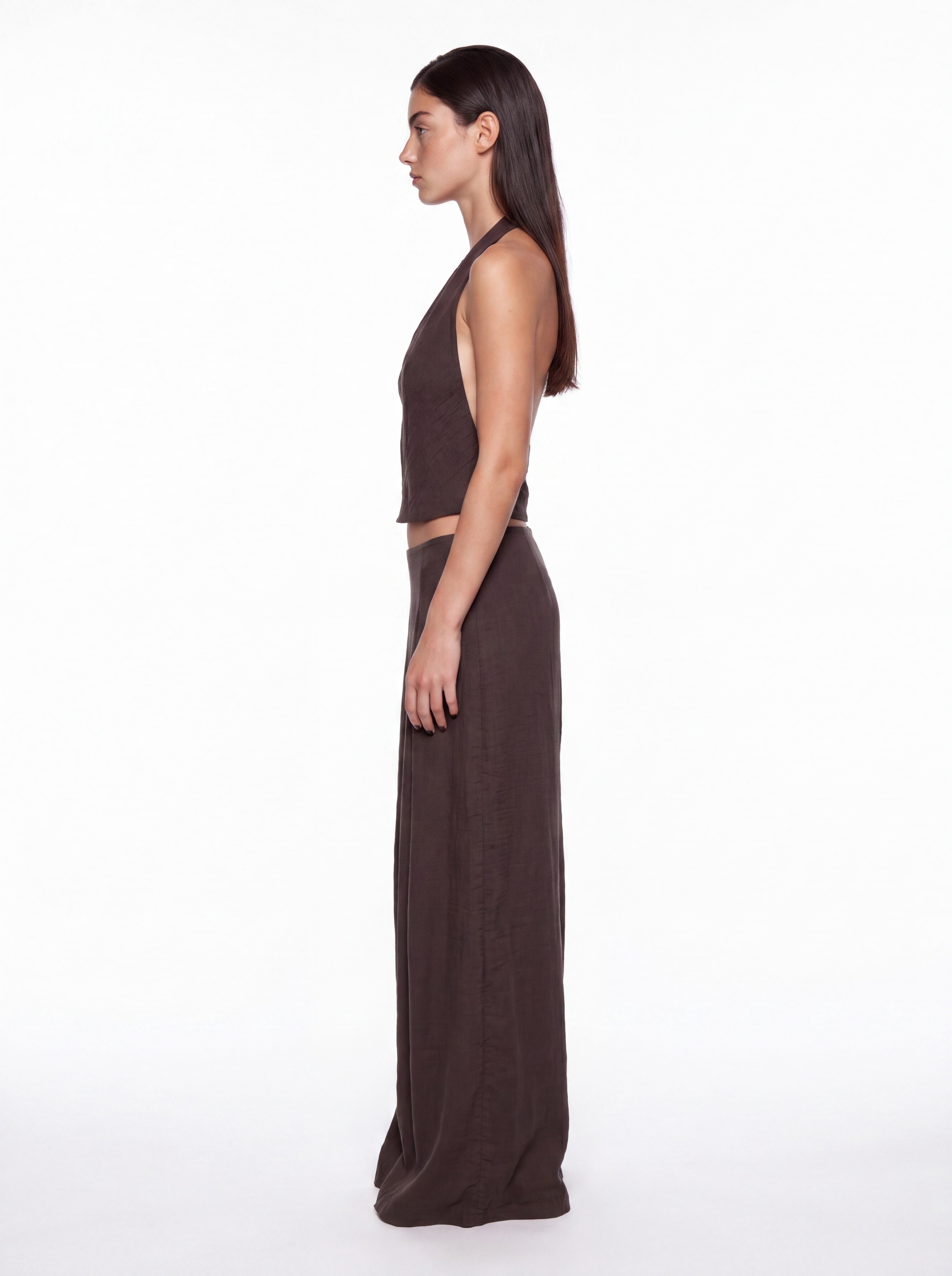 Silk Open-Back Top