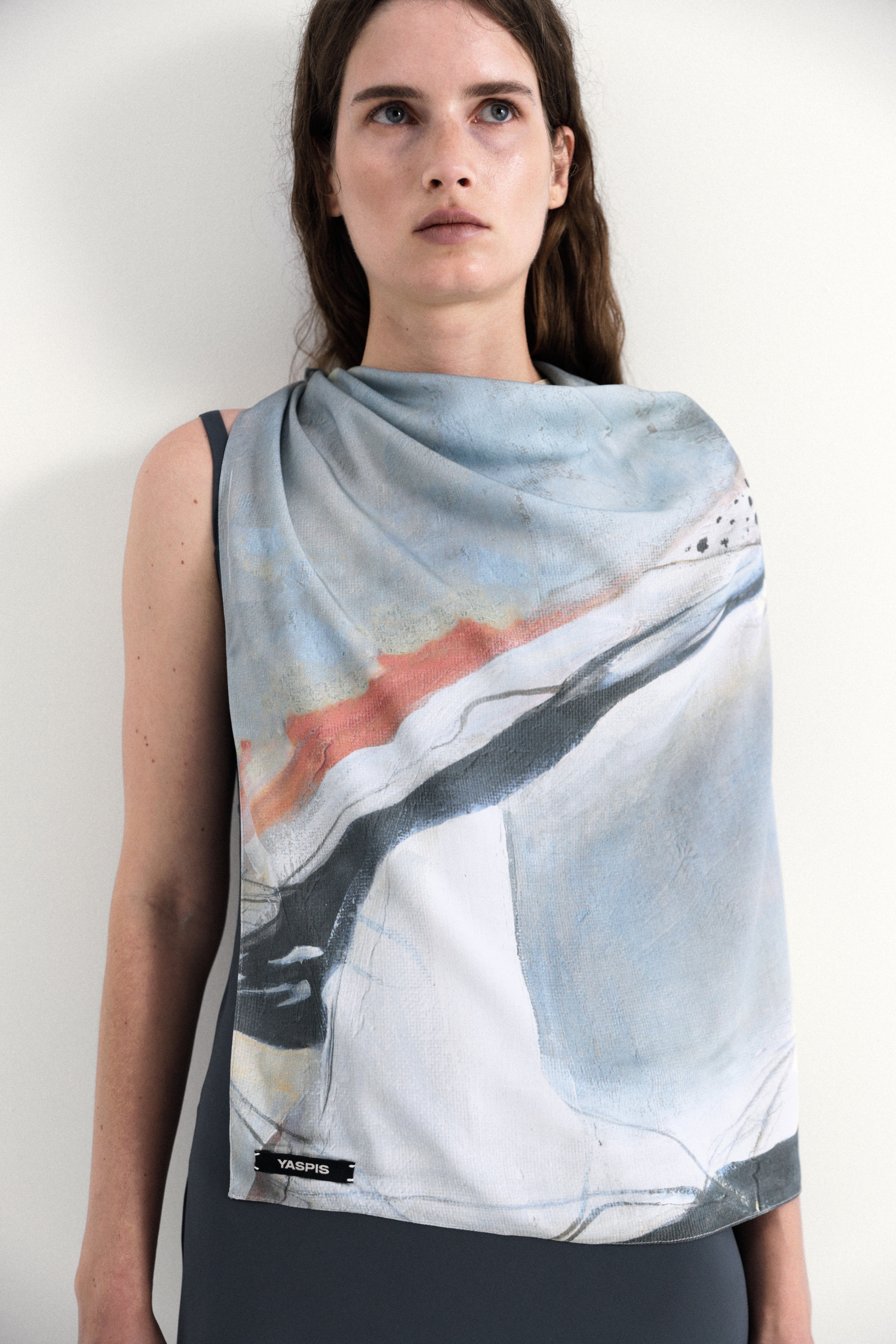 Printed scarf YASPIS x Nadiia Shepitchak